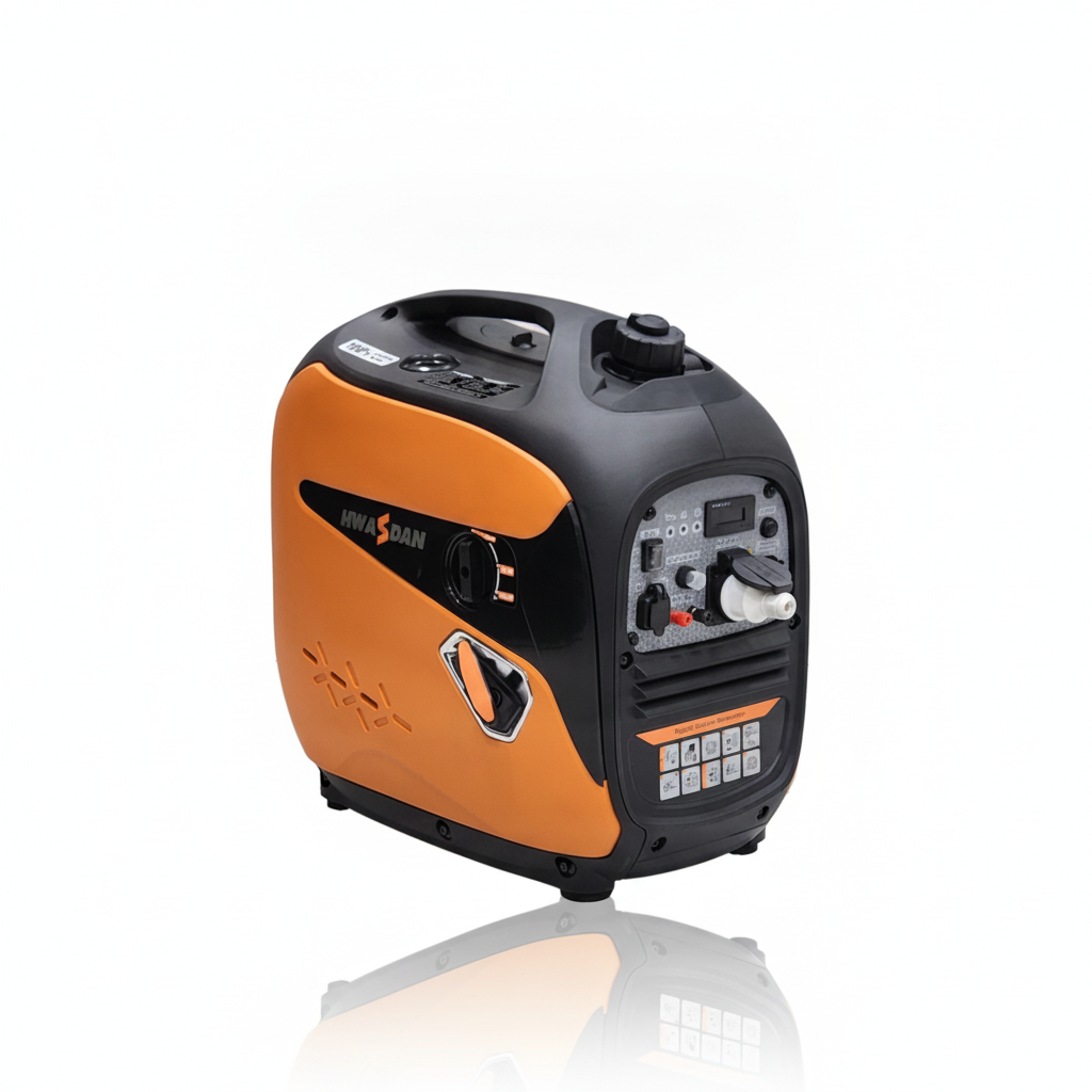 موتور برق کیفی بی صدا 2.4 کیلووات هواسدان مدل H2850iS_K با طراحی جمع و جور و دسته حمل